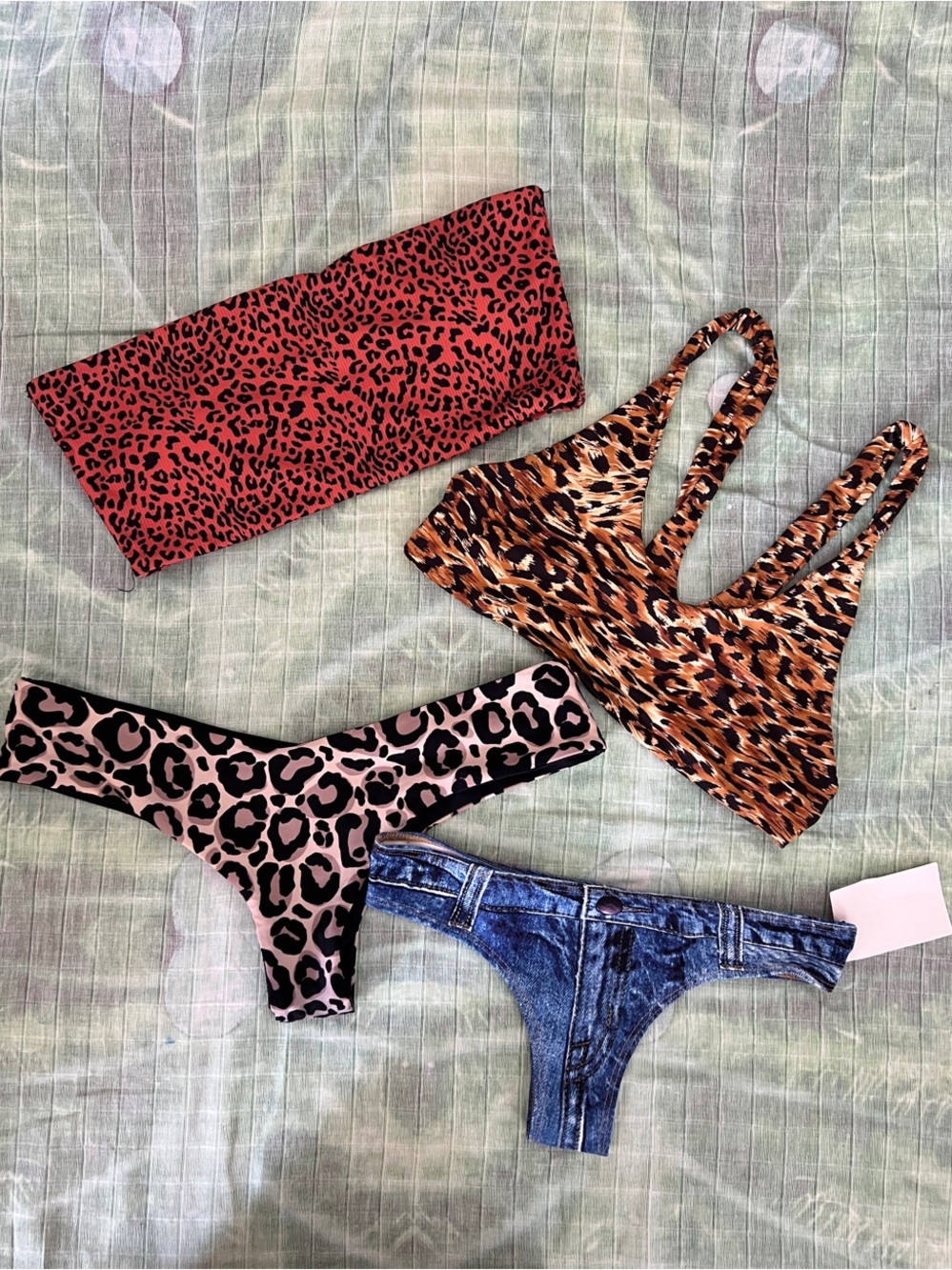 Cheetah Leopard Bikini Bundle M/ L